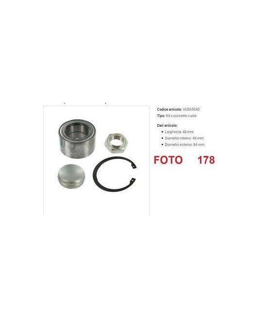 VKBA3640 KIT CUSCINETTI...