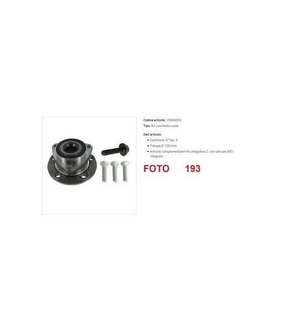 VKBA6556 KIT CUSCINETTI...