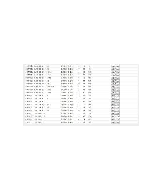 170461 42047 COPPIA AMMORTIZZATORI POSTERIORI GAS CITROEN AX-SAXO-PEUGEOT 106 