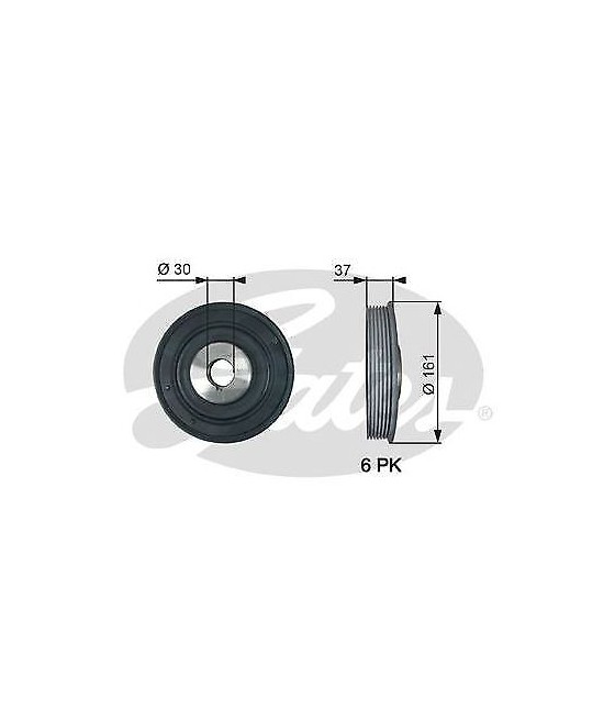 544003910 PULEGGIA ALBERO MOTORE CITROEN BERLINGO-EVASION-FIAT DUCATO-SCUDO