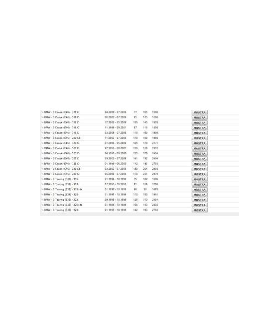 556878 19-103150 COPPIA AMMORTIZZATORI POSTERIORI GAS BMW SERIE 3 E36-E46