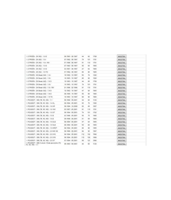 200447-200455 COPPIA AMMORTIZZATORI ANTERIORI DX/SX GAS CITROEN XSARA-BERLINGO