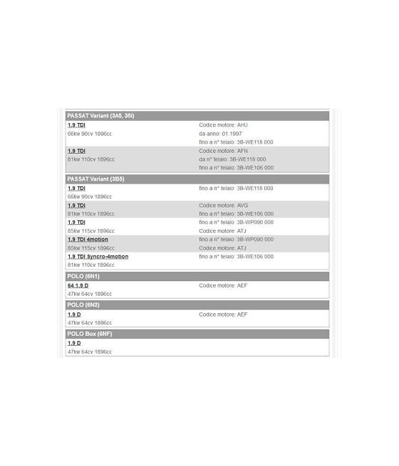 38.638 SENSORE DEBIMETRO-MISURATORE AUDI 80-A3-A4-A6-FORD GALAXY-SEAT ALHAMBRA