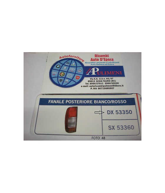 53350 FANALE POSTERIORE DX...