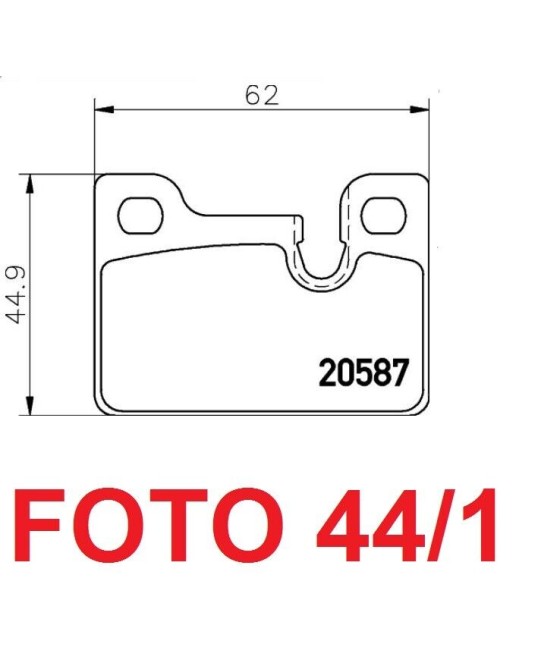 20587 SERIE PASTIGLIE FRENO...