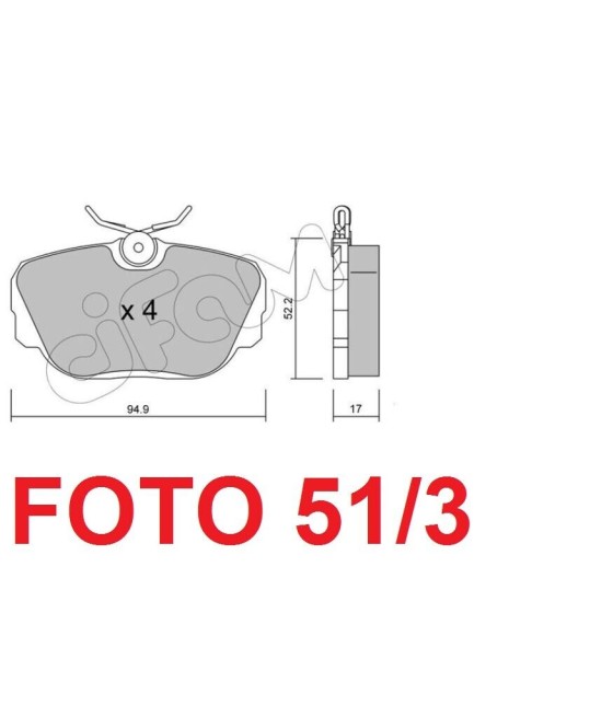 21173 SERIE PASTIGLIE FRENO...