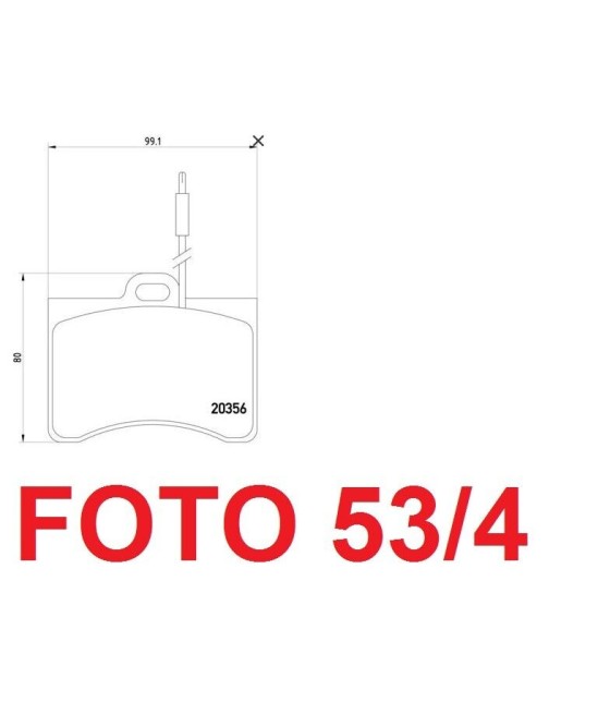 20356 SERIE PASTIGLIE FRENO...