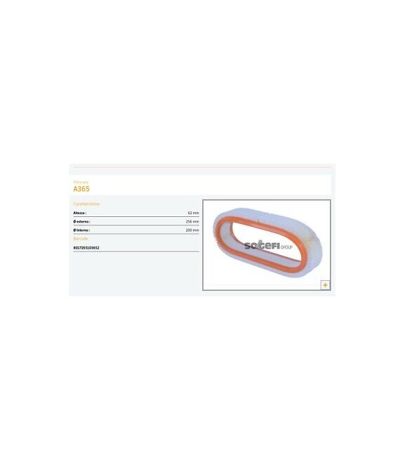FILTRO ARIA RENAULT R9 R11...