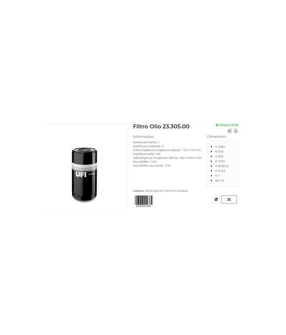FILTRO OLIO AIFO ASTRA...