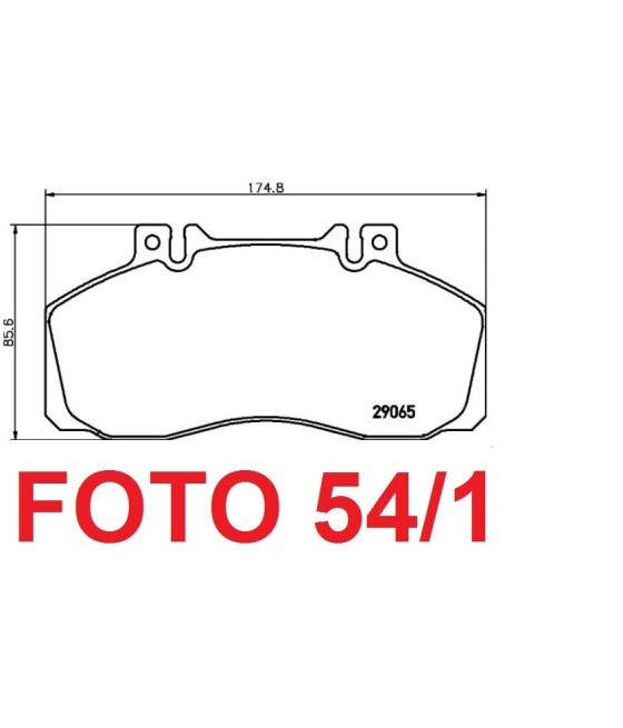 29065 SERIE PASTIGLIE FRENO...