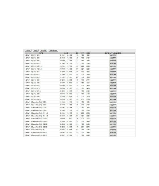 FILTRO ARIA ALPINA B3 BMW SERIE 3 E36 E46 SERIE 5 E39 X3 Z3 Z4 ROVER 200 400