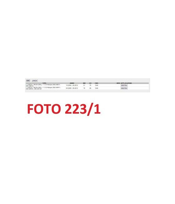 734361 109.355/A RADIATORE ACQUA (RADIATOR) FIAT IDEA PUNTO MUSA 1.3 MJTD 