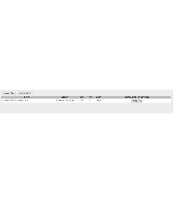 KIT FRIZIONE 3PZ DAIHATSU CHARADE III 993cc-INNOCENTI MINI 1.0 1985--1991 (ø 170