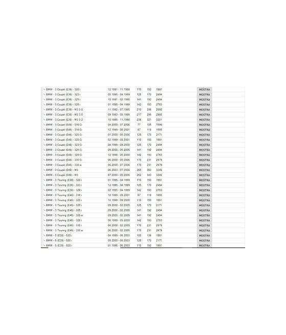 FILTRO ARIA ALPINA B3 BMW SERIE 3 E36 E46 SERIE 5 E39 X3 Z3 Z4 ROVER 200 400