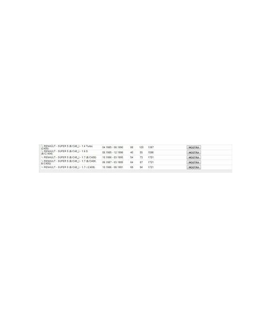 BRACCIO OSCILLANTE SOSPENSIONE ANTERIORE INFERIORE DX RENAULT SUPER 5-EXPRESS