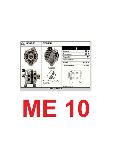 ALTERNATORE 12V 90A CITROEN...