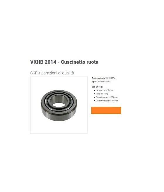 CUSCINETTO RUOTA ( 50X107,95X36,957 ) VOLVO F10-F12