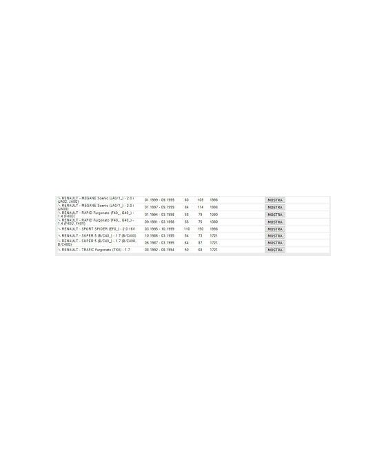 MOTORINO AVVIAMENTO 12V 1,1 KW RENAULT R19 R21 S/5 CLIO ESPACE KANGOO MEGANE 
