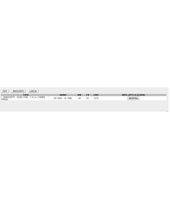 POMPA ACQUA FIORINO TEMPRA TIPO UNO INNOCENTI ELBA DEDRA 1.4 1.6cc 4 GOLE GGT
