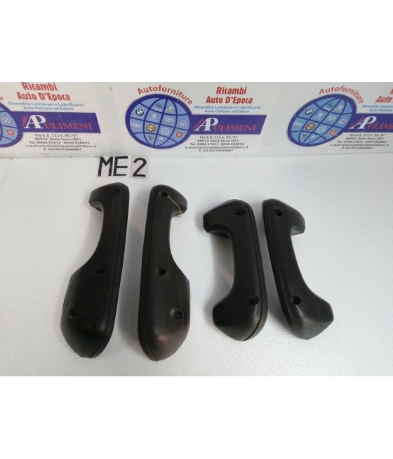 SERIE 4/PZ BRACCIOLI PORTA ANT/POST NERO FIAT 124 SPECIAL T 125 SPECIAL FULVIA