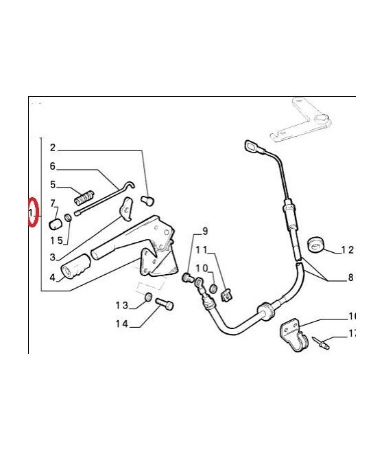96204647 1302067080 LEVA FRENO A MANO FIAT DUCATO 1994--2002