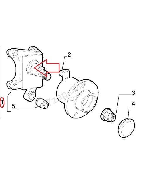 FUSELLO FUSO A SNODO POSTERIORE DX LANCIA KAPPA 3.0 V6 COUPE' BZ 2000-2400-DS