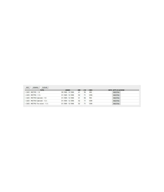 PA773 VKPC96210 POMPA ACQUA PER GEO METRO JUSTY SUZUKI SWIFT WAGON R+ 1.0 1.3