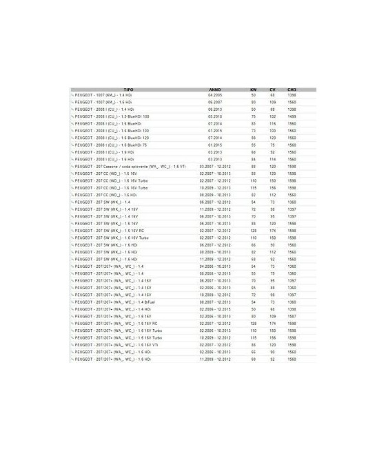 VASCHETTA SERBATOIO ACQUA PEUGEOT 1007 2008 207 CITROEN C2 C3 DS3 JUMPY OPEL