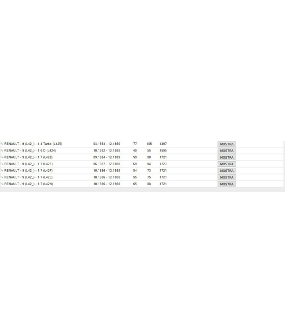 DRS6162.00 SEMIASSE SX (LUNGH. 63,3 cm-DENTI 21) RENAULT R9 R11 REVISIONATO