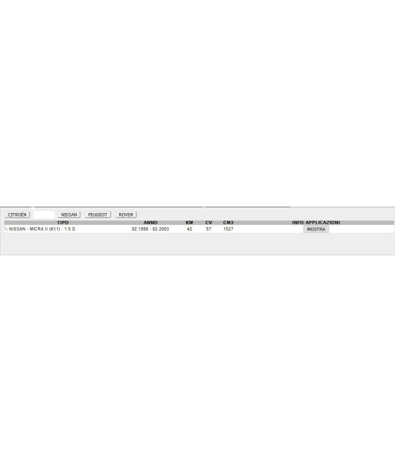 GUARNIZIONE COPERCHIO PUNTERIA CITROEN AX 15 1.5 DS PEUGEOT 106 1.5 DS 
