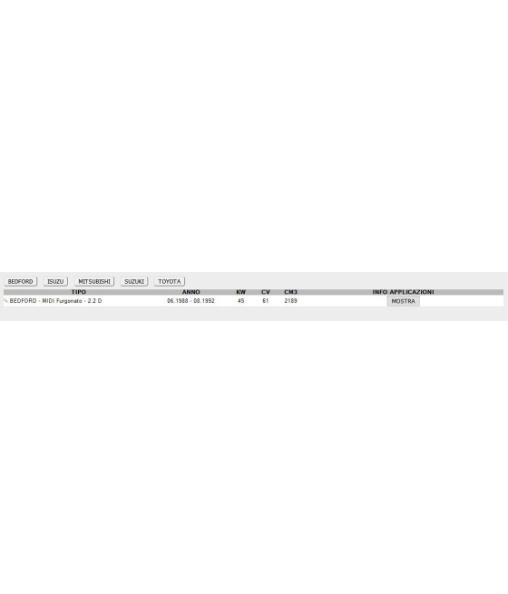 CUSCINETTO REGGISPINTA FRIZIONE PER BEDFORD ISUZU MITSUBISHI L300 LANCER SUZUKI
