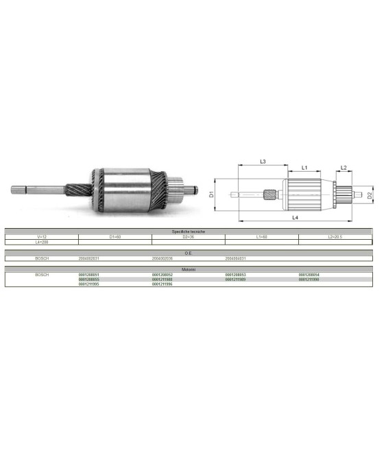 INDOTTO MOTORINO AVVIAMENTO 12V LANCIA FULVIA BN COUPE' SPORT 2000 BN COUPE' HF