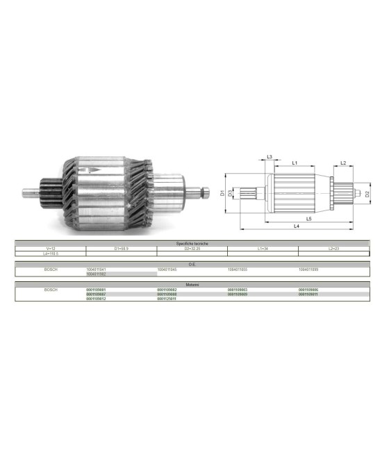1004011041 IM2109 INDOTTO MOTORINO AVVIAMENTO 12V BOSCH
