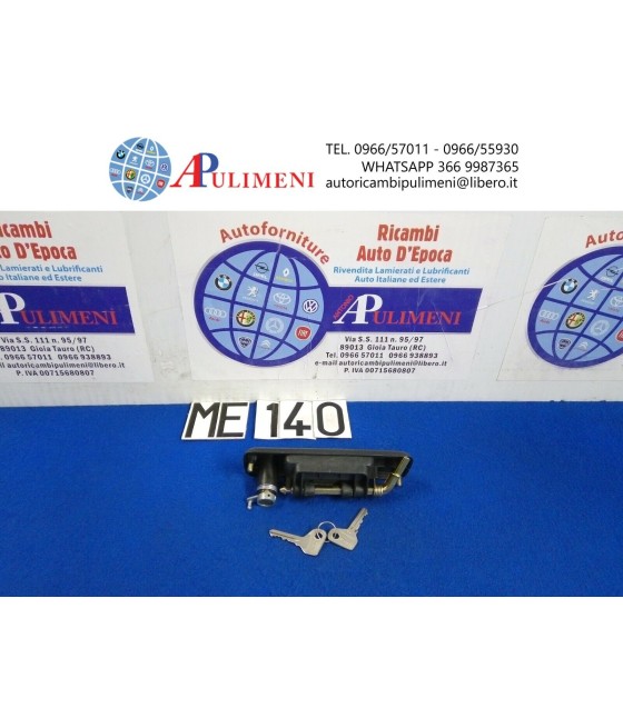 MANIGLIA ESTERNA PORTA DX C/CHIAVE PLASTICA FIAT 127 3° SERIE SPORT 1982