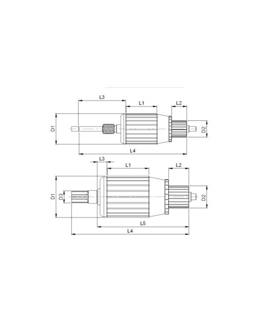 INDOTTO MOTORINO AVVIAMENTO 12V FIAT AUTO EPOCA (VEDI MISURE IN FOTO)