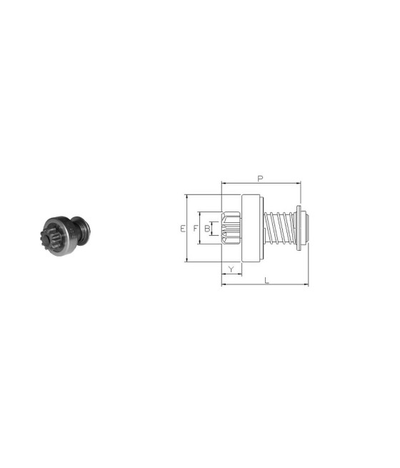 PIGNONE MOTORINO AVVIAMENTO FIAT RITMO MERCEDES 190 200 230 250 280 L410 PEUGEOT