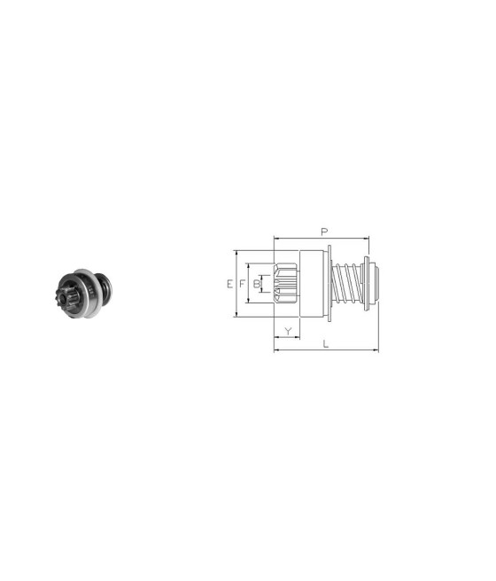 PIGNONE MOTORINO AVVIAMENTO FORD ESCORT PORSCHE 914 VW GOLF JETTA PASSAT BOSCH