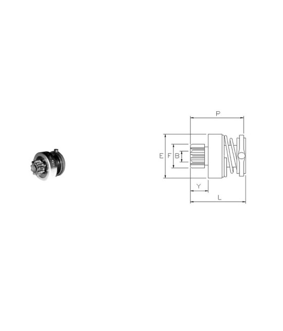 PIGNONE MOTORINO AVVIAMENTO MERCEDES G 280 CDI RUGGERINI RD 180 181 200 201 RF