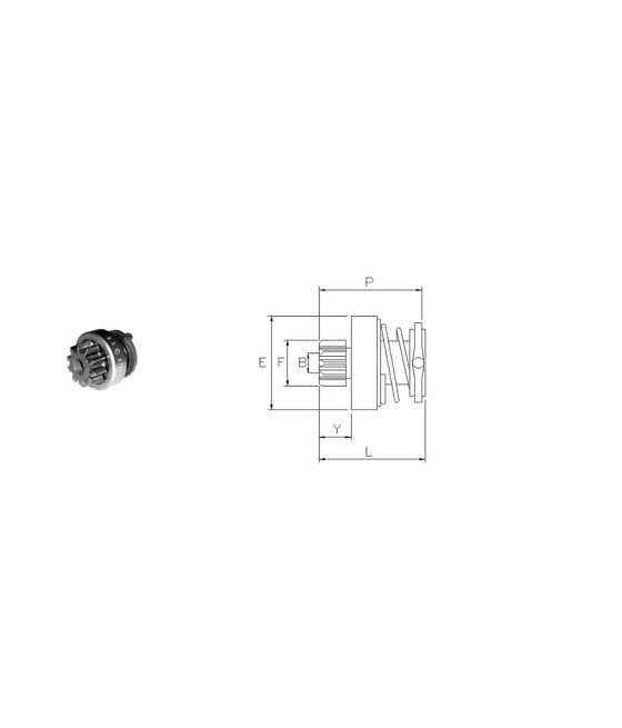 PIGNONE MOTORINO AVVIAMENTO MERCEDES C 200 220 250 D SERIE E 200 220 250 290 D/T