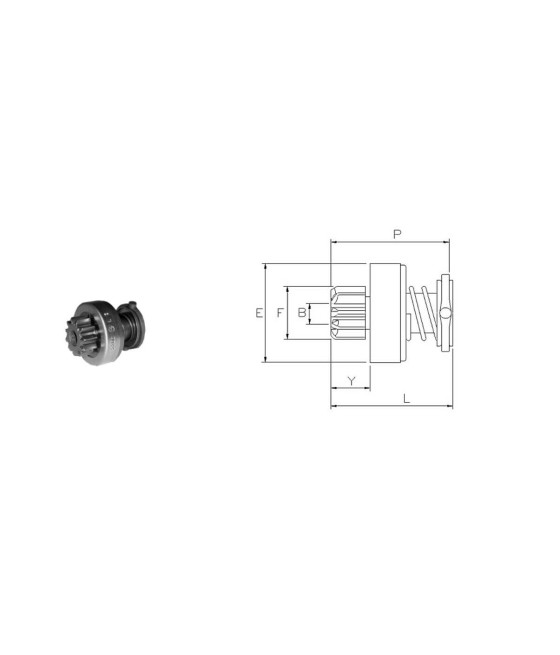 PIGNONE MOTORINO AVVIAMENTO IVECO DAILY RENAULT MASCOTT VIS NOVA