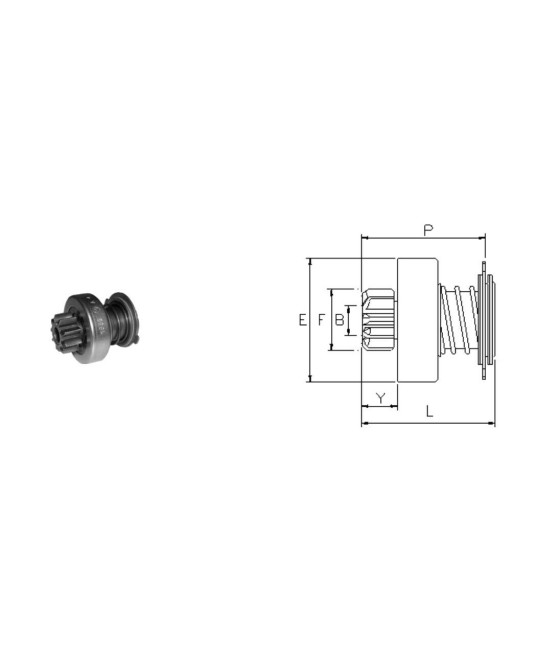 PIGNONE MOTORINO AVVIAMENTO BMW 325 525 725 2.5TD LANCIA KAPPA 2.4 TD OPEL OMEGA