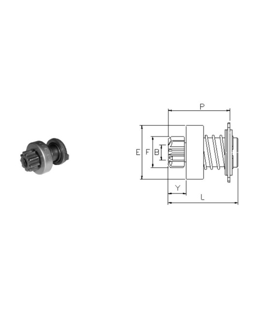 PIGNONE MOTORINO AVVIAMENTO BMW 320 323 520 525 528 FIAT REGATA DS RITMO DS 