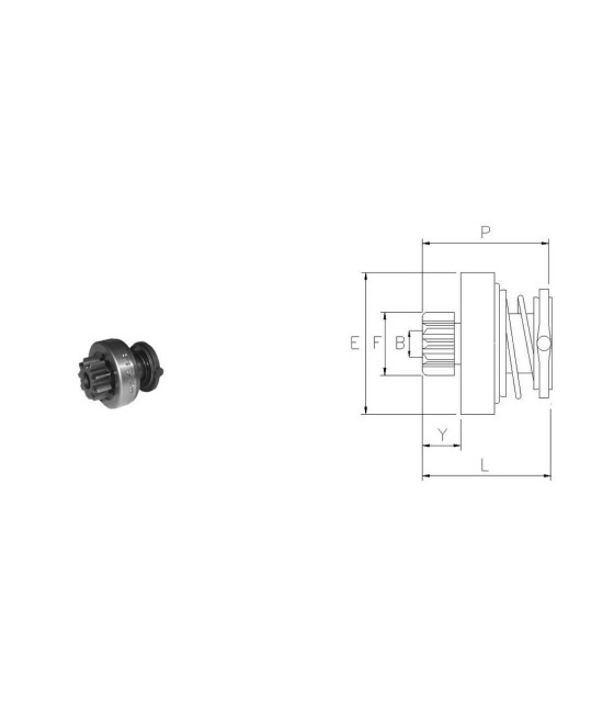 PIGNONE MOTORINO AVVIAMENTO FIAT DUCATO 10 14 18 4X4 2.8 JTD FORD F250 4.2 TD