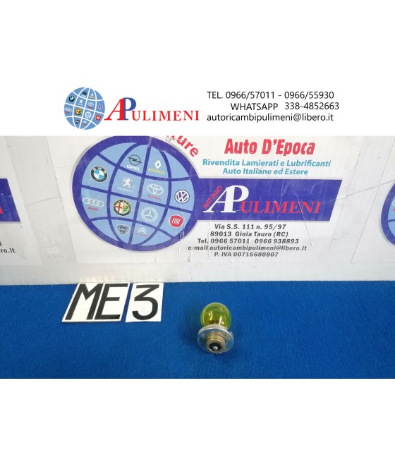 LAMPADINA GIALLA FARO 12V...
