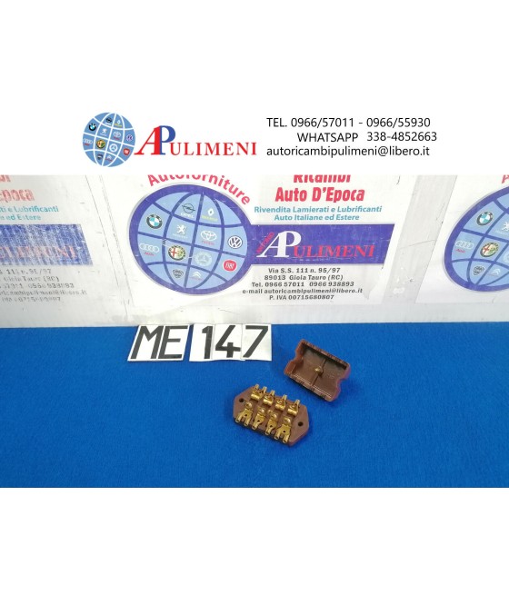 4019059 SCATOLA PORTAFUSIBILI 4 PIN BACHELITE MARRONE FIAT 1100 103 H TV